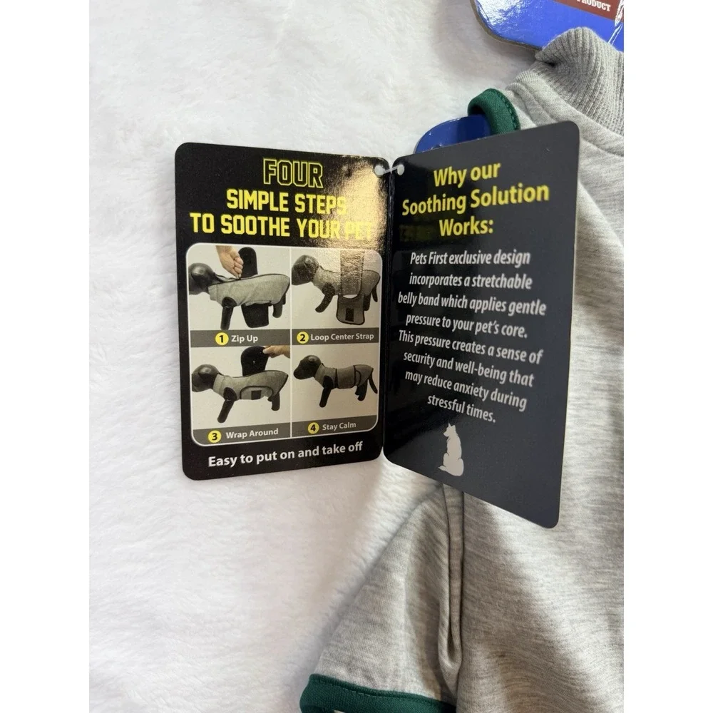 Michigan State Spartans Soothing Solution Vest Dogs Anxiety Shirt Calming SMALL
